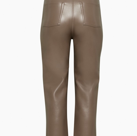 Melina Cropped Vegan Leather Pant - Picture 3 of 6